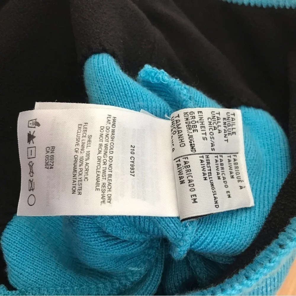 Columbia Youth Teal Polyesther Beanie